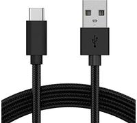 KP TECHNOLOGY Charger For Nokia 110 4G 2nd Edition/Nokia 105 4G 2nd Edition - Nylon Braided Charging Cable, USB C to USB A 3.0 Charging Cable (BLACK, 2M)