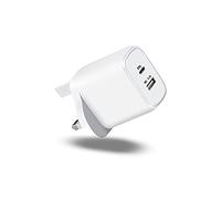 KP TECHNOLOGY Charger For Samsung Galaxy A17 / Galaxy A07 - Multi Port Fast Charger, Power Delivery Type C Wall Adapter Charger Plug (Dual Port) (WHITE)