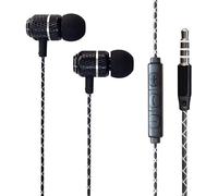 KP TECHNOLOGY Earphones For HMD 2660 Flip/HMD Barça 3210, In-Ear Headphones Earbuds with 3.5mm Jack [Remote & Microphone] Noise Isolating, High Definition (BLACK)