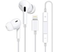 KP TECHNOLOGY Earphones for iPhone 14 / Plus/Pro/Pro Max / 13 / Pro/Pro Max/Mini / 12 / Pro Max/Mini / 11 / X/XS Max/XR (WHITE)