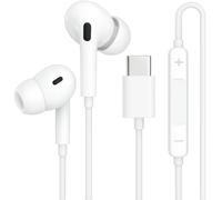 KP TECHNOLOGY Earphones for Motorola Moto Razr 60, 50, 40 - Ultra/Motorola Edge 70, 60, 50, 40, 30 - Neo - Pro - Ultra - Fusion - Type C Interface (WHITE)
