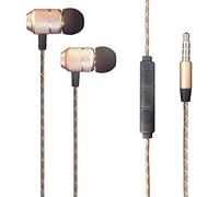 KP TECHNOLOGY Earphones For Nokia 110 4G 2nd Edition/Nokia 105 4G 2nd Edition, In-Ear Headphones Earbuds with 3.5mm Jack [Remote & Microphone] Noise Isolating, High Definition (GOLD)