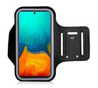 KP TECHNOLOGY Galaxy A71 Armband Case - for Running, Biking, Hiking, Canoeing, Walking, Horseback Riding and other Sports for Samsung Galaxy A71 (BLACK)