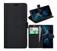 KP TECHNOLOGY Honor 20 Case, Honor 20 Book Case, PU Leather Wallet Case [Card Holder][ID Holder] [Book Case] Slim Flip Folio Protective Phone Case for Honor 20 (BLACK)