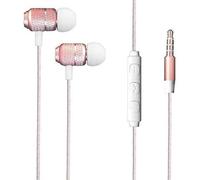 KP TECHNOLOGY Honor 70 Lite - Earphones In-Ear Headphones Earbuds with 3.5mm Jack [Remote & Microphone] Noise Isolating, High Definition For Honor 70 Lite (ROSE GOLD)
