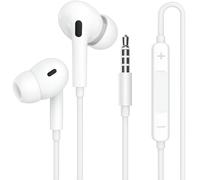 KP TECHNOLOGY In-Ear Earphones For HMD Vibe 2 5G / Aura² / Fuse/Crest/Crest Max/Fusion - X1 / Barça Fusion/Key/Skyline / XR21 / Pulse/Pulse Pro/Plus + - 3.5mm Jack (WHITE)