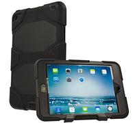 KP TECHNOLOGY iPad Air 2 - NEW Multi Angle Silicone/Plastic Protective/Dual Layer Shock/Absorbing Kid-Proof Case Survivor Extreme Heavy Duty Prime Quality Cover Case Kickstand for iPad Air 2 (BLACK)