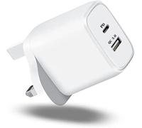 KP TECHNOLOGY Moto G13 Multi Port Fast Charger, Power Delivery Type C Wall Adapter Charger Plug For Motorola Moto G13 (Dual Port) (WHITE)