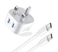 KP TECHNOLOGY Multi Port Charger For Xiaomi 15 - Ultra/Mix Flip / 13T, 14T - Pro - Ultra / 13 / Redmi Note 14, 13, 12 - Pro+ / 13C 14C / POCO M7, X7, F7 - Pro - Ultra / C71 C75 C65 / F6 X6