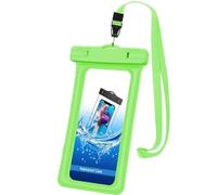 KP TECHNOLOGY Waterproof Phone Pouch for Samsung Galaxy A17 5G / A26 / A36 / A56 / A16 / A15 / A05s / A25 / A14 / A13 / A04S / A34 A54 / A12 / A23 A22 A21s A52 A53 A32 A33 for up to 7" (GREEN)