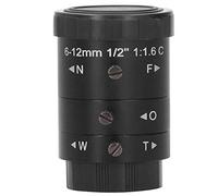 KP0612 3MP High Definition C Mount Camera Lens 6 12mm Zoom Industrial Manual Lens for CCTV Surveillance Aluminum Alloy
