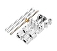 KP08 400mm T8 Lead Screw Kit Including 2x400mm Linear Motion Rod Shaft Guide & 4pcs Linear Slide Block for 3D Printers