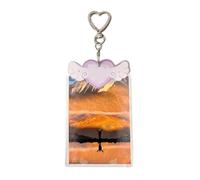 kp0p Photocard Holder Key Ring - Pocket Photo Pages Card | Photocard Holder ID Badge Holder | Photo Card Holder Key Ring | Acrylic Cute Student Card Holder for Girls Teenagers Adults