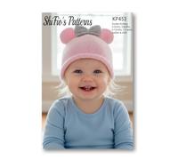 KP453 Baby Bear Hat Knitting Pattern - Sizes 0-3m, 3-6m, 6-12m, 1-2y, Toddler & Child - Double Knitting