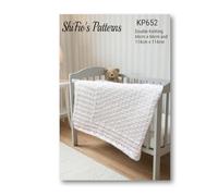 KP652 Baby Shawl & Blanket Knitting Patterns - Double Knitting (DK) & Afghan Styles - Booklet with Instructions