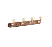 Kp6xLf3gT Wall Hooks Walnut Wall-Mounted Coat Rack, Behind-the-Door Wardrobe, Creative Design