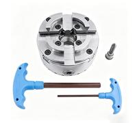 KP96-01F 4-Jaw Self-Centering Wood Lathe Chuck, 1"-8TPI Spindle Thread, Clamping 28-70mm Tightening 42-84mm for DIY Hobbyists and Small Workshops Turning Bowl, Spindle and Hollow