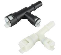 KPALAG 2 PCS HVAC Heater Inlet Hose Tee Connector Three-way Cooling Water Pipe Joint Compatible with Cadillac Escalade Chevrolet Silverado Suburban GMC Replace# 15055343 15055342