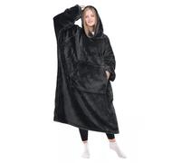 Kpblis Wearable Blanket Hoodie Gifts for Women and Men, Oversized Hooded Blankets Sweatshirt, Cozy and Warm Fleece Blanket with Sleeves and Giant Pocket for Adults, Dark Gray