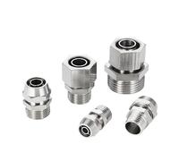 KPC Pneumatic Fitting Nickel Copper Thread NPT 1/8 1/4 3/8 1/2 4mm 6mm 8mm Quick Connector Hose Fittings Tube Connectors 1Pcs(OD 6MM,NPT 1-8)