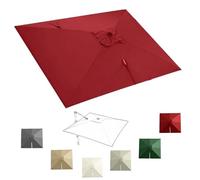 KPEGAXS 8 10 13ft Cantilever Umbrella Replacement Canopy Square Patio Umbrella Top Cover Offset Umbrella Replacement Fabric 8 Ribs Fade Resistant(Burgundy,2.5x2.5m (8x8ft))