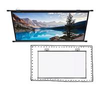 KPEGAXS Manual Pull Down Projector Screen 30 40 50 60 72inch Retractable Ceiling Wall Mount Projection Screen HD Movie Screen For Indoor Outdoor(30inch(16:9))