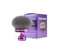 KPENTRA XL Body & Leg Makeup Brush 3.2” - Large Kabuki Self Tanner Applicator with Purple Metallic Handle - Ultra-Soft Dense Bristles for Bronzer, Foundation & Body Glow - Smooth, Streak-Free Finish