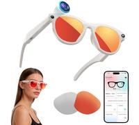 KPEP Ai Smart Glasses with 2MP Camera, HD Video Recording, Photo Taking, Bluetooth Calls Answering, Open-Ear Audio, Voice Assistant, Object Recognition, Real-time Translation, Ai Glasses with 2 Lenses