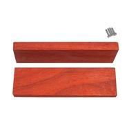 KPHYMOD 2 Pack Scales Wood Handle Blanks for Knife Pre-Cut Padauk Sheets Engraved Decorative Guitar Bodies, Necks