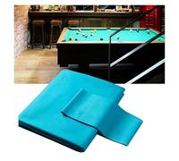 KPHYMOD 9ft Billiard Cloth Pool Table Felt With 6 Cloth Strips Pre-Cut Fast Speed Felt for Home, Bars, Sports Venues(Cyan)