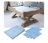 KPHYMOD 9ft Billiard Cloth Pool Table Felt with 6 Cloth Strips Pre Cut Pool Table Replacement Kit for Home Clubs Bars Indoor Sports Game(Light blue)