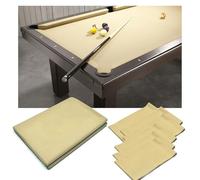 KPHYMOD 9ft Billiard Cloth Pool Table Felt with 6 Cloth Strips Pre Cut Pool Table Replacement Kit for Home Clubs Bars Indoor Sports Game(Khaki)
