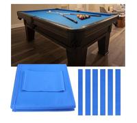 KPHYMOD 9ft Pool Table Felt Billiard Cloth Replacement Kit,Nylon Polyester Material Pre-Cut High-Speed Cloth for Home Game Room Bar Billiard Use(Blue)