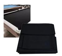 KPHYMOD 9FT Pre-Cut Billiard Table Cloth W/ 6 Cloth Strips, Easy To Install Fast Speed Pool Table Felt For Indoor Sports Hotels Clubs Home Use(Black)
