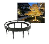 KPHYMOD DC 24V Outside Light for Palm Tree, IP65 Waterproof Expandable Ring Lights, Die-cast Aluminum Landscape Uplights for Yard Garden Decor(Green,8 Packs)