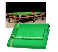 KPHYMOD Green Wool Blend Billiard Cloth With 6 Cloth Strips, Pre-Cut Pro Pool Table Felt For American 8-ball 9-ball Tournaments & Snooker Practice(9 FT/3M)