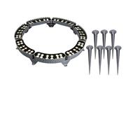 KPHYMOD Outdoor Ring Tree Light, Low Voltage 24V LED IP65 Waterproof Palm Tree Landscape spotlights, Expandable Interlocking LED Uplighting or Downlight for Trees/Roman Columns(Red,7 Packs)