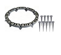 KPHYMOD Outdoor Ring Tree Light, Low Voltage 24V LED IP65 Waterproof Palm Tree Landscape spotlights, Expandable Interlocking LED Uplighting or Downlight for Trees/Roman Columns(Purple,9 Packs)