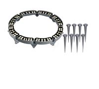 KPHYMOD Outdoor Ring Tree Light, Low Voltage 24V LED IP65 Waterproof Palm Tree Landscape spotlights, Expandable Interlocking LED Uplighting or Downlight for Trees/Roman Columns(Cool White,8 Packs)