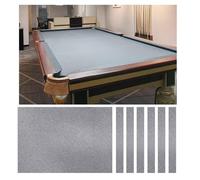 KPHYMOD Professional Billiard Cloth 9ft Pool Table Felt With 6 Cloth Strips Pre Cut Pool Table For Home Clubs Bars Indoor Sports Game(Gray)