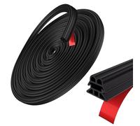 KPIRXO Rubber Sealing Strip for Volvo C30 C70 XC90 V40 V60 V70 V90, Self Adhesive Automotive Weather Stripping Car Door Seal Rubber Seal For Hood, Trunk, Door,A/2door/10m