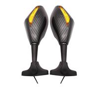 KPKDCDNTF For CR80R CR85R CRF150R CR125R CR250R SL230 CRF450R Motorcycle Turn Signals Indicator Light Side Mirrors Run Lamp Turning Indicators(Carbon fiber Look)