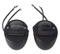 KPKDCDNTF For H&arley Turn Signal Light Motorcycle Rear Turn Signal Indicator Tail Lamp Aluminum Brake/Running Taillight Turning Indicators(Black)