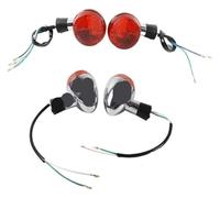 KPKDCDNTF For Shadow 400 750 VT750 2004-2007 11V Motorcycle Front Rear Lamp Turn Signals Indicator Blinker Light E13 E-mark Turning Indicators(4pc Front and Rear)