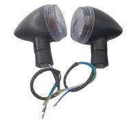 KPKDCDNTF For Shadow 400 750 Vtx1300 Vtx1800 Front Turn Signal Black Indicator Motorcycle Rear Turn Light Electroplating Turning Indicators(Black Clear Front)