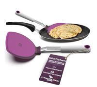 KPKitchen Wide Pancake Spatula Flipper - Heat Resistant Extra Large Silicone Pancake Turner for Non Stick Cookware - Perfect for Pancakes, Crepes & Eggs - Ideal Baking Tool for Women who Love to Bake