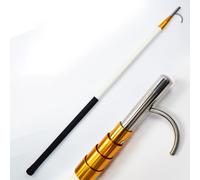 KPKPK Adjustable Telescopic Pool Hook - Emergency Life-Saving Device for Swimming Pools, Beaches, and Water Parks(White,19ft)