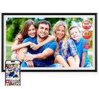 KPKUE WiFi Smart Digital Photo Frame - 15.6 inch Full HD Touch Screen, 64GB Electronic Photo Frame, Wall Mount for Home Decoration, Supports USB Card and
