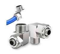 KPL Brass Nickel Plated Quick Fast Pneumatic Fitting Connector Tube OD 4 6 8 10 12MM with M5 1/8 1/4 3/8 1/2 Thread IDGTTLDF(KPL4-M5,200 PCS)