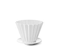 KPM Berlin LAB Coffee Filter Size 2, Porcelain, Dripper, Hand Filter, Double-Walled Coffee Filter, Handmade in Berlin, White in Gift Box